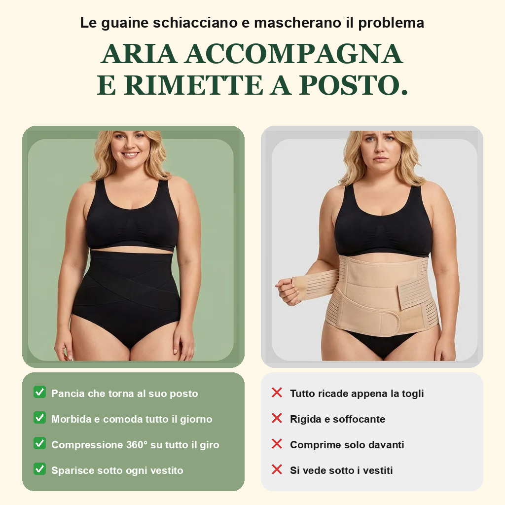Le guaine schiacciano il problema, Aria accompagna e rimette a posto