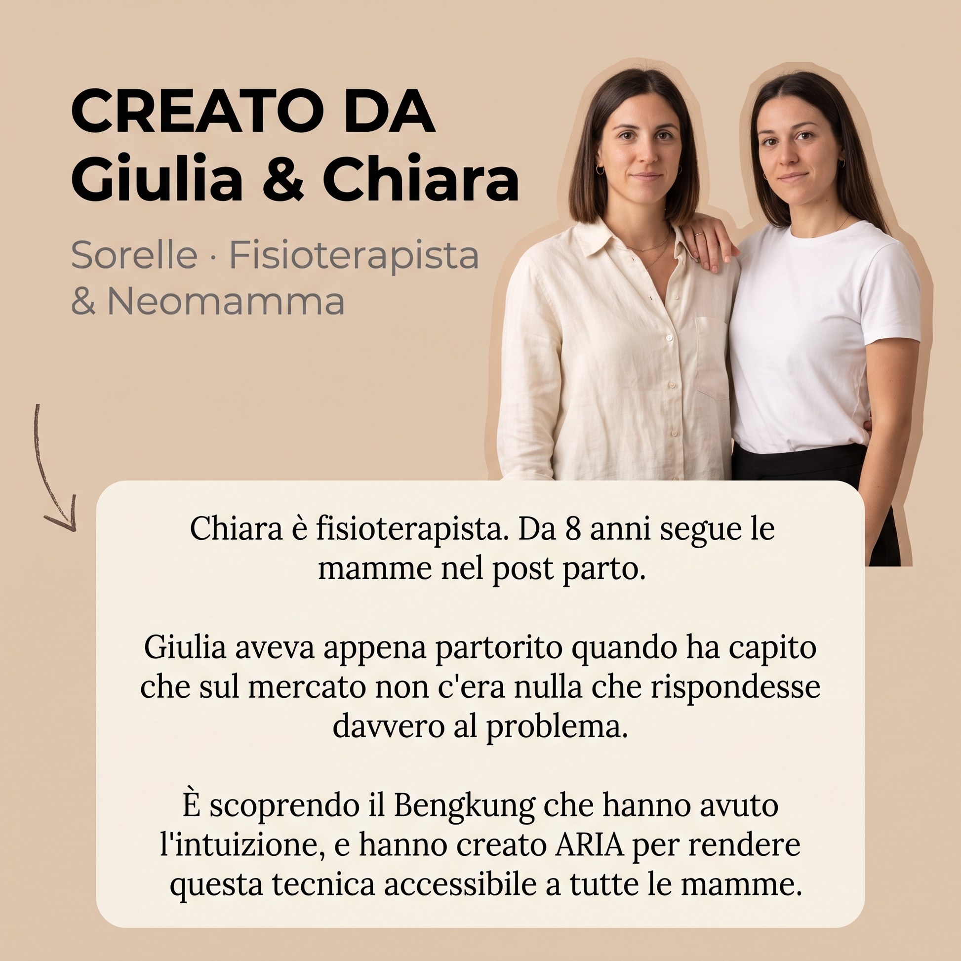Creato da due sorelle, fisioterapista e neomamma