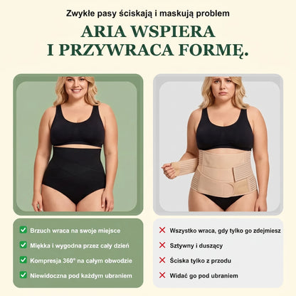 Zwykłe pasy ściskają i maskują problem, Aria wspiera i przywraca formę
