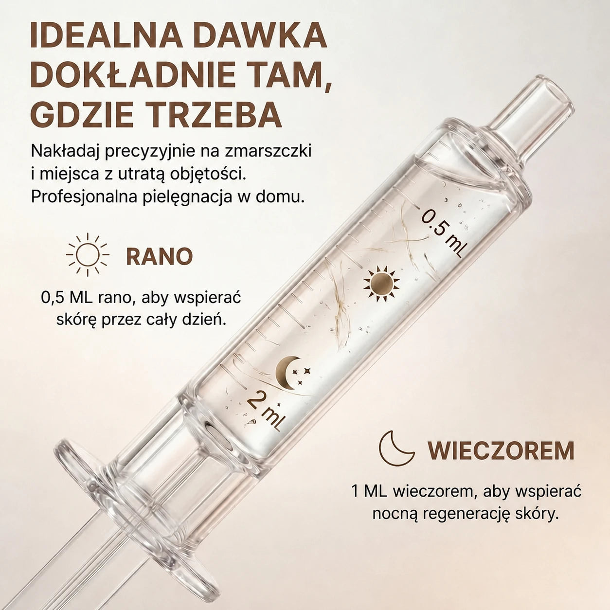 Dawkowanie serum rano i wieczorem