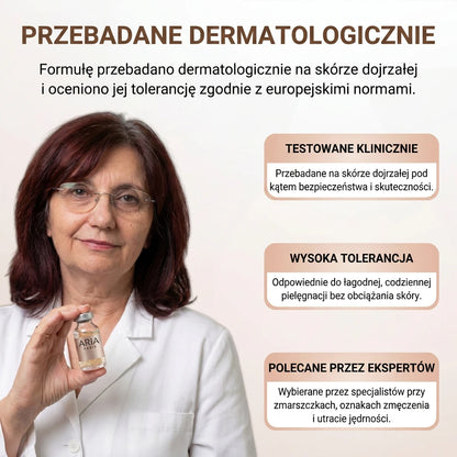 Formuła przebadana dermatologicznie dla skóry dojrzałej