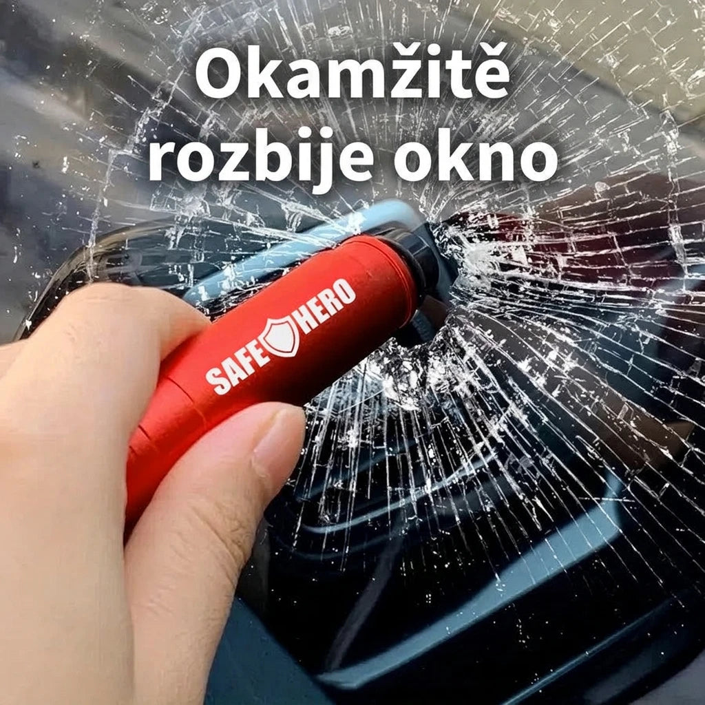 Okamžitě rozbije okno auta