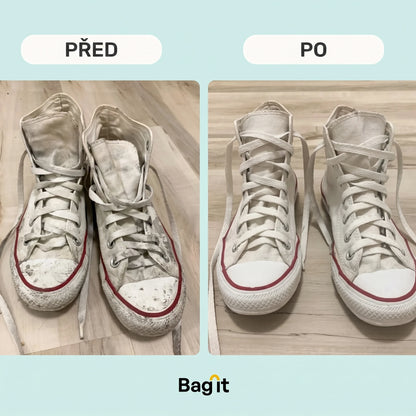 Před a po – čisté boty